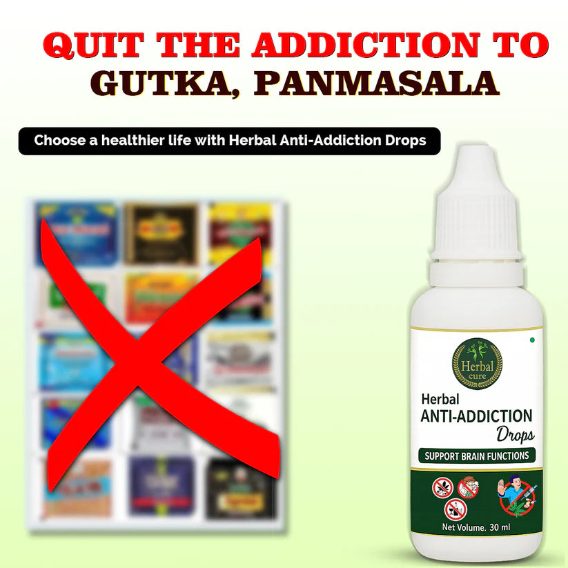 Anti Addiction Drops (Pack Of 3) -Alcohol, Smoking, Gutka and Drug Addiction