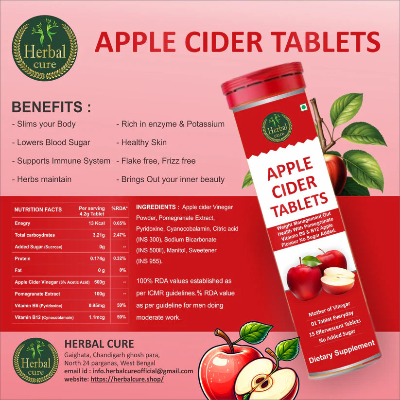 Apple Cider Weight Loss Tablet - Pack-of- 2- 30 Tablets