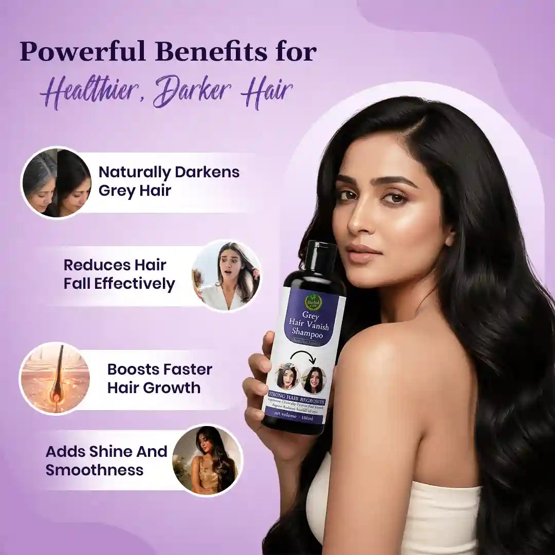 Grey Hair Vanish Shampoo – Grey Hair Care & Stronger Hair ⭐