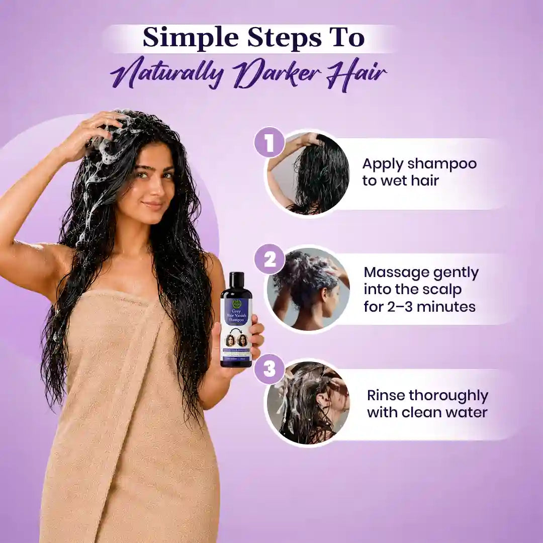 Grey Hair Vanish Shampoo – Grey Hair Care & Stronger Hair ⭐