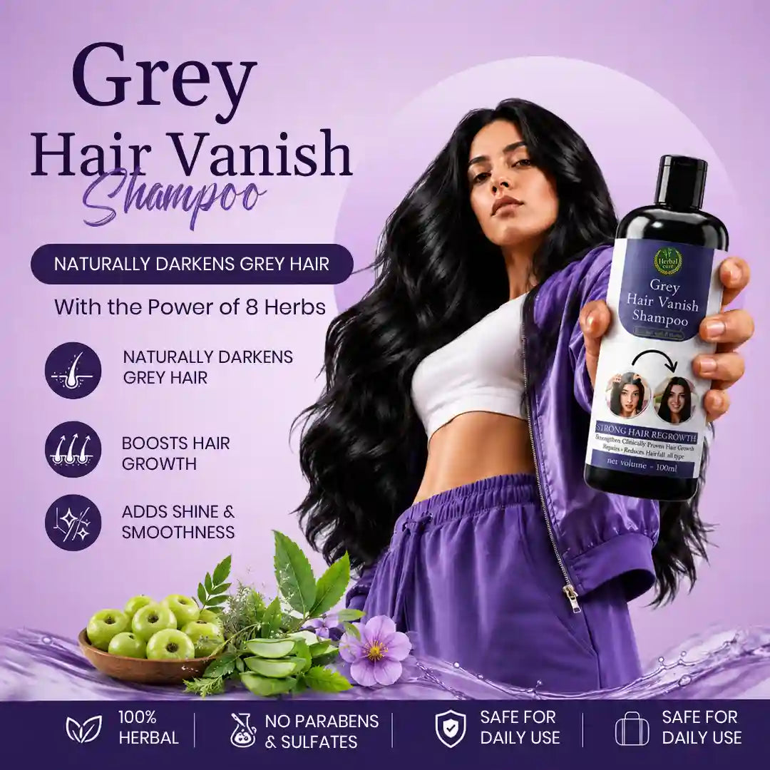 Grey Hair Vanish Shampoo – Grey Hair Care & Stronger Hair ⭐