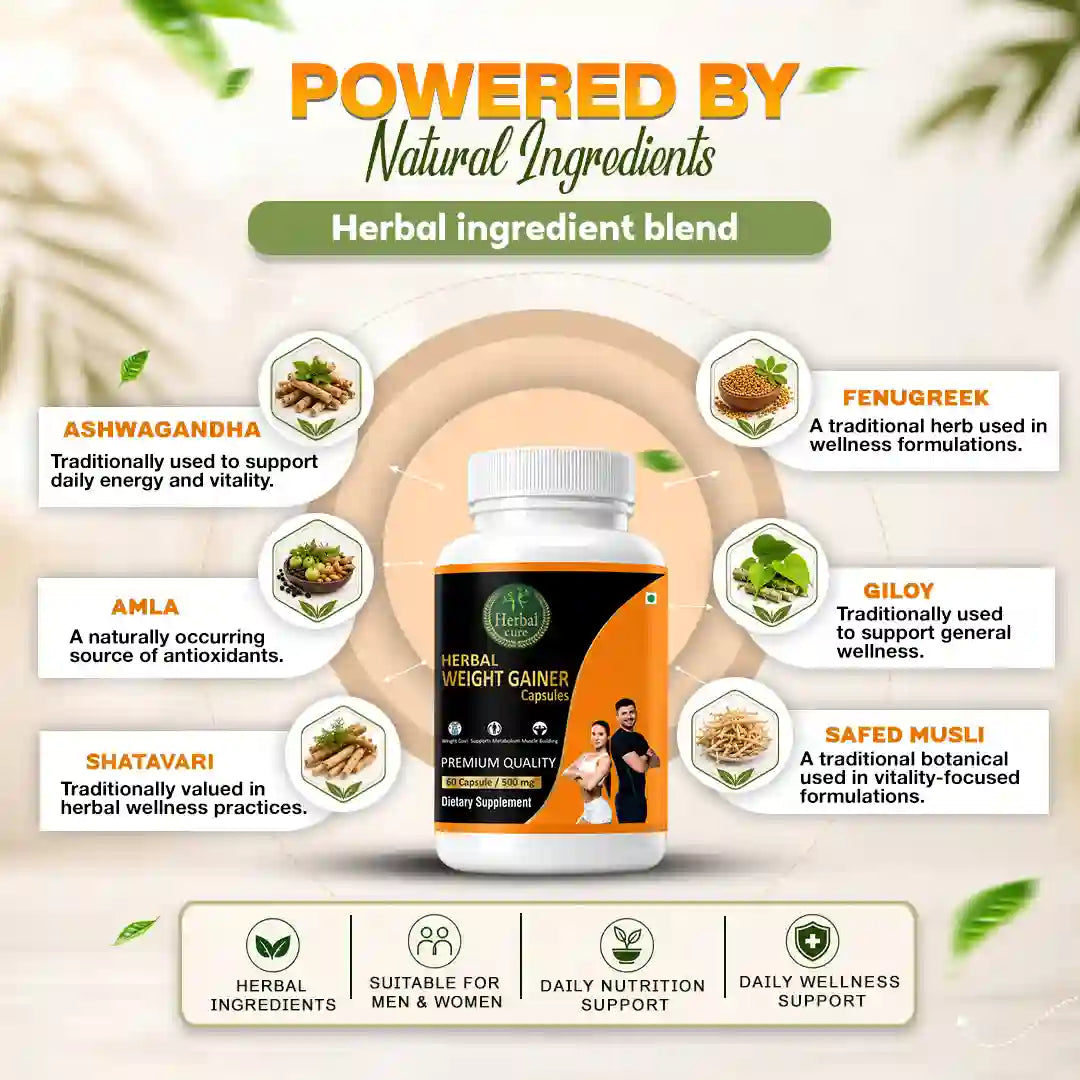 Herbal Weight Gainer Capsule for Men & Women
